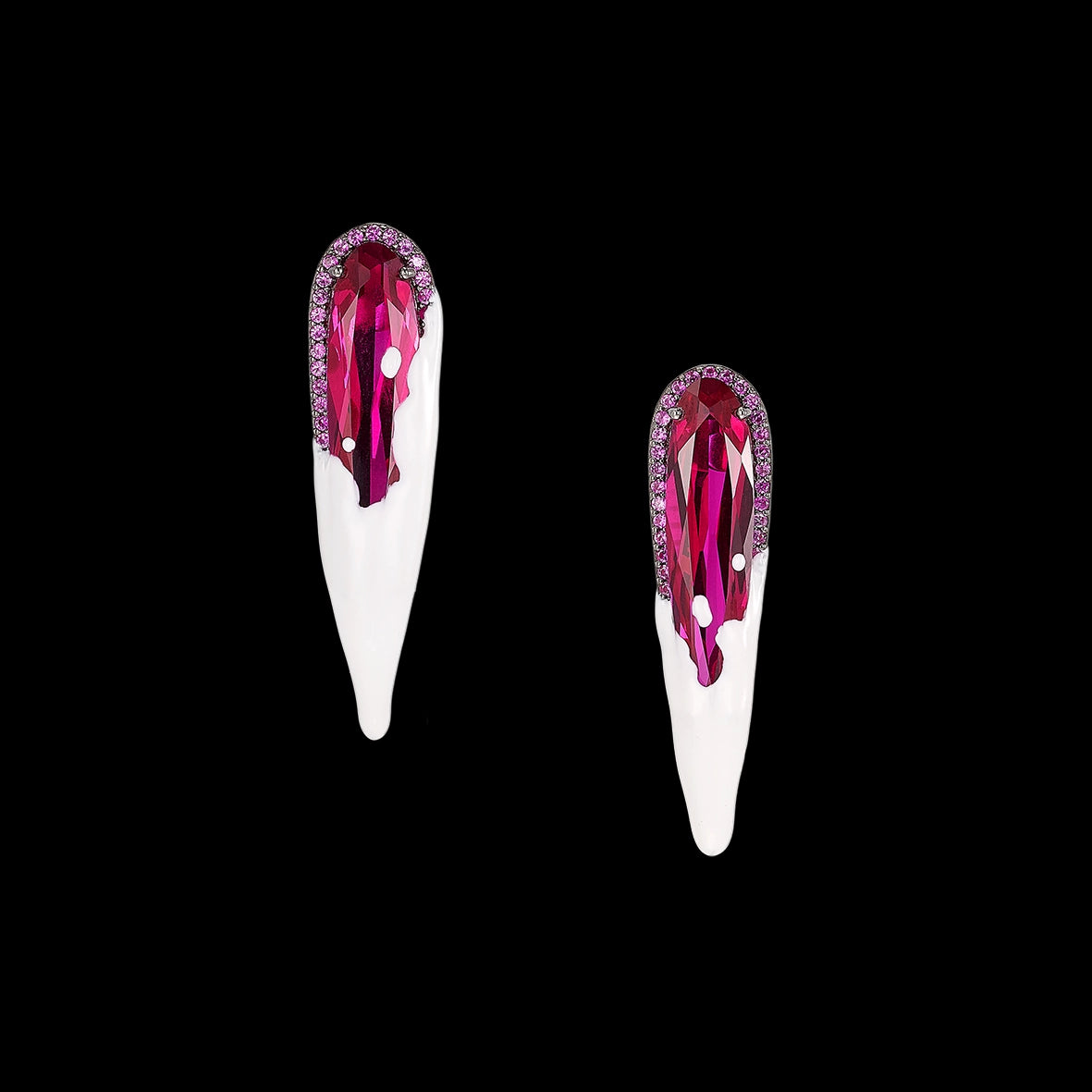 Bleeding Heart Glimmer Earrings